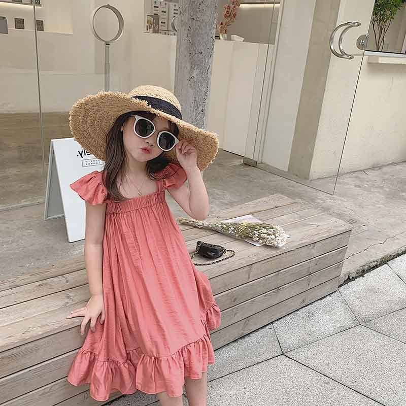 [507194] - Dress Fashion Anak Perempuan - Motif Chest Folds