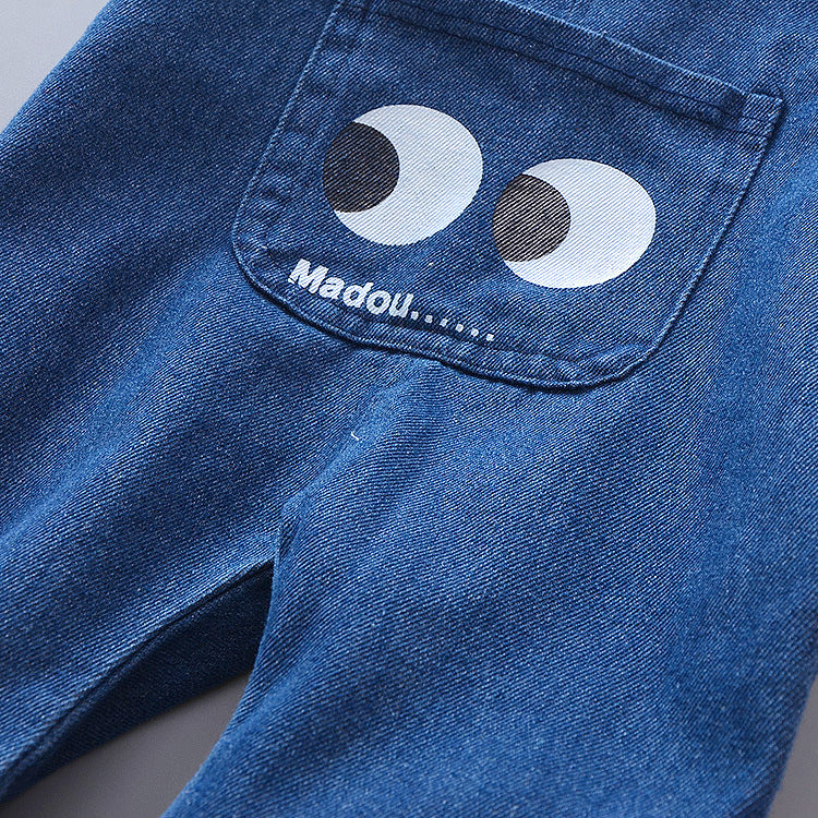 [368174] - Baju Setelan Keren Overall Anak - Motif Madou Eyes