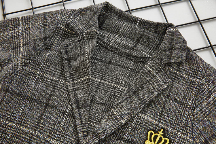 [368244] - Setelan Formal 3 In 1 Anak - Motif Madras Crown