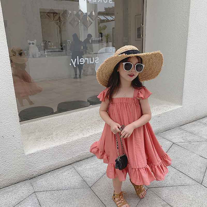 [507194] - Dress Fashion Anak Perempuan - Motif Chest Folds