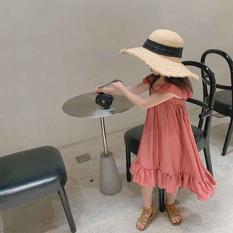 [507194] - Dress Fashion Anak Perempuan - Motif Chest Folds