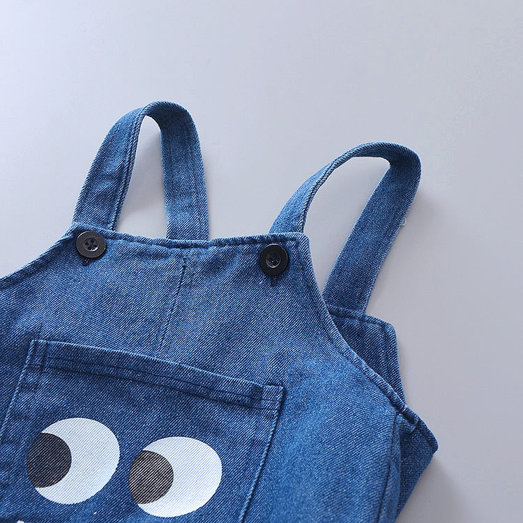 [368174] - Baju Setelan Keren Overall Anak - Motif Madou Eyes