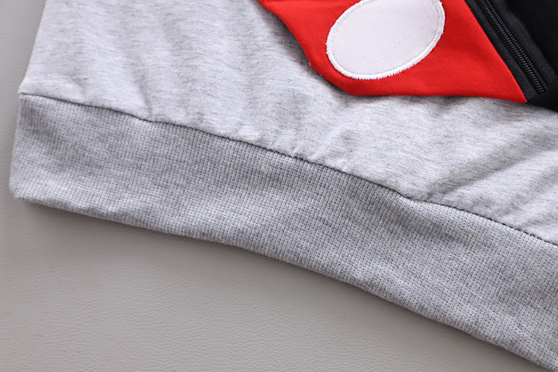 [368173-GRAY] - Baju Setelan Keren Anak - Motif 3D Sling Bag