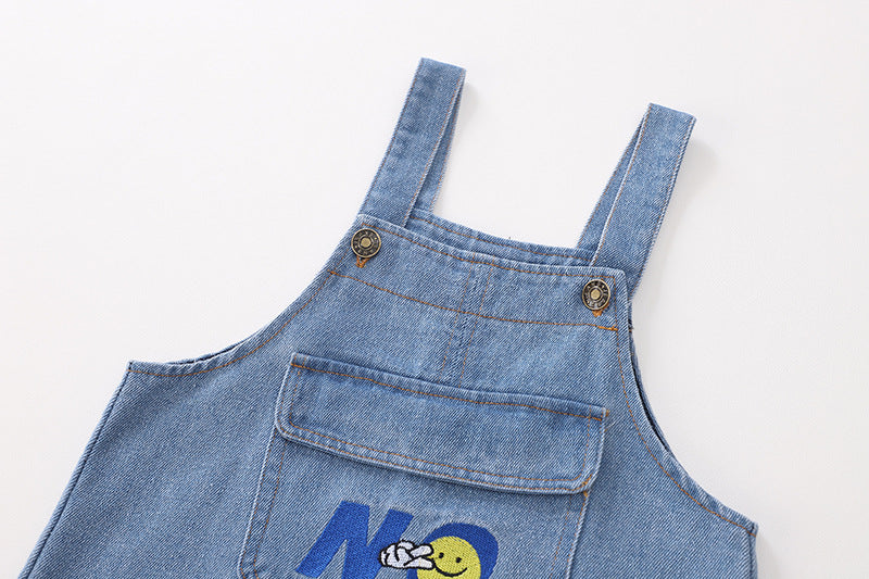 [368210] - Bawahan Overall Trendi Anak - Motif Emoticon No