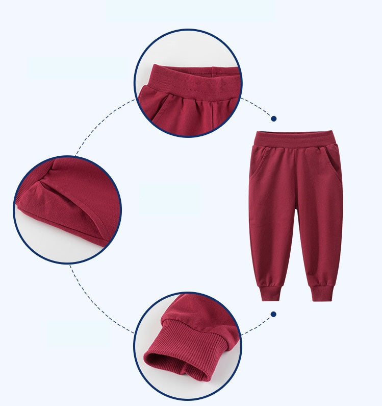 [121293-LIGHT GRAY] - Celana Jogger Polos Anak - Motif Plain Color (digabung ke 121293-Navy)