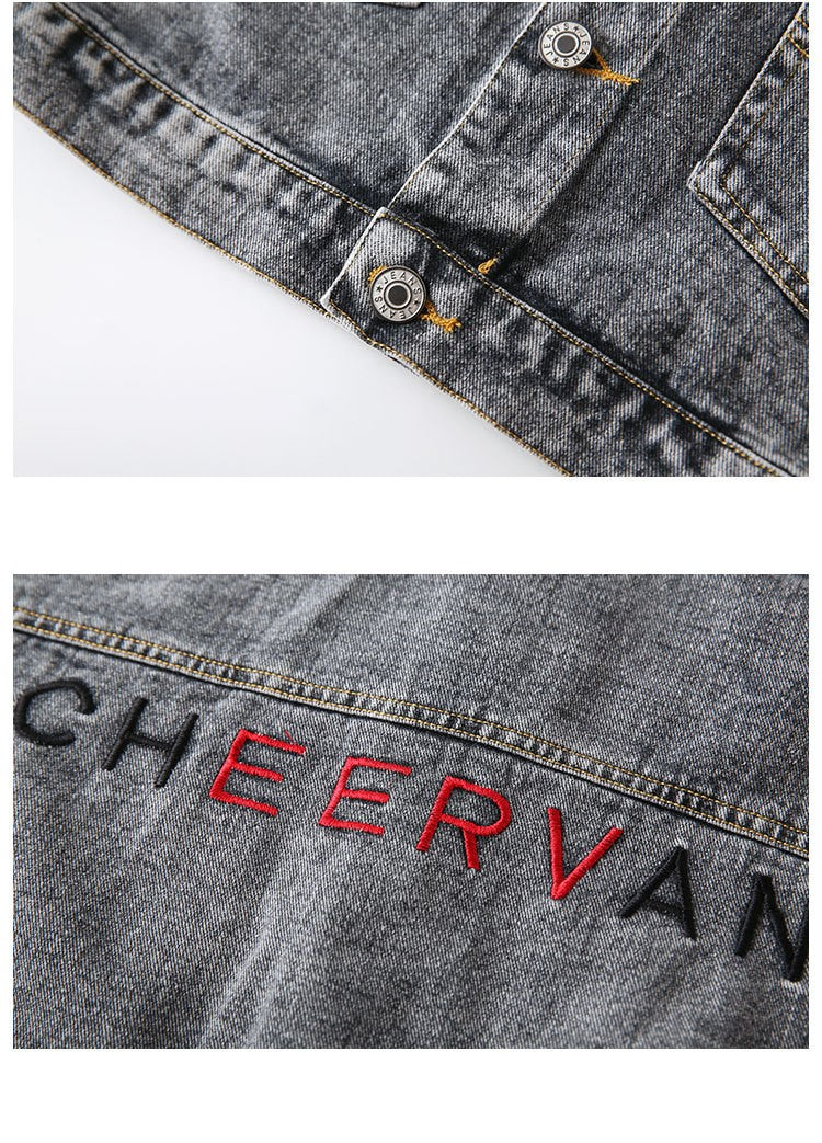 [119275] - Jaket Jeans Style Anak - Motif Handwriting Bordir