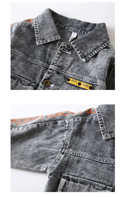 [119274] - Atasan Jaket Jeans Style Anak - Motif Denim Style