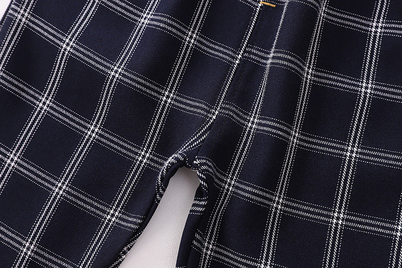 [368193-GRAY] - Setelan Formal 3 In 1 Keren Anak - Motif Gingham Style