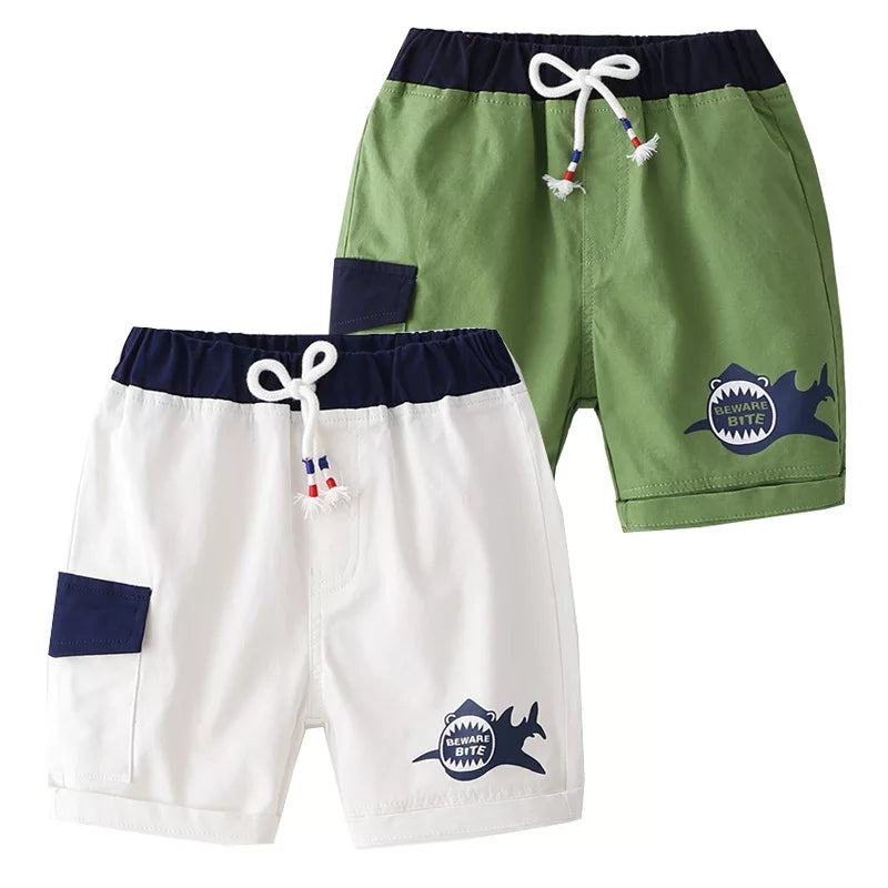 [513330] - Bawahan Pendek / Celana Boxer Style Anak - Motif Shark Beware
