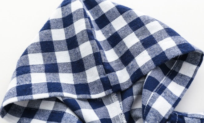 [513450] - Baju Atasan Kemeja Hoodie Anak - Motif Medium Gingham