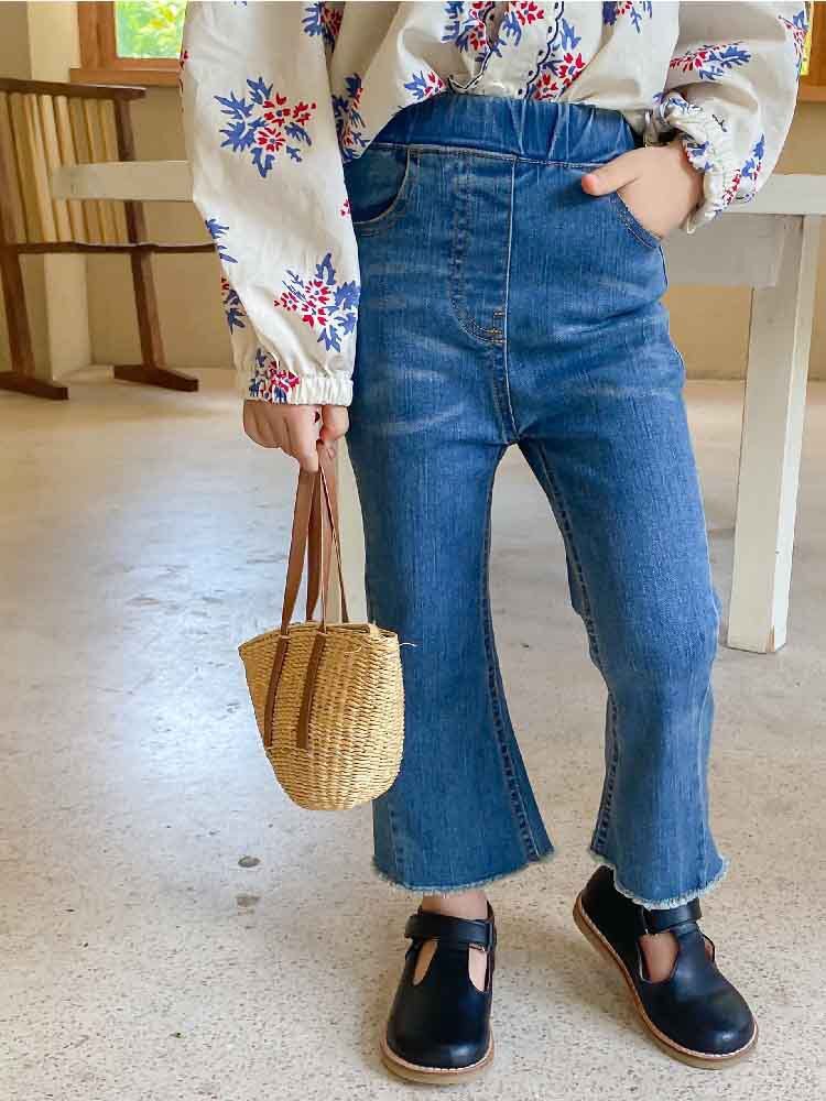 [507282] - Celana Jeans Anak Perempuan - Motif Plain Jeans