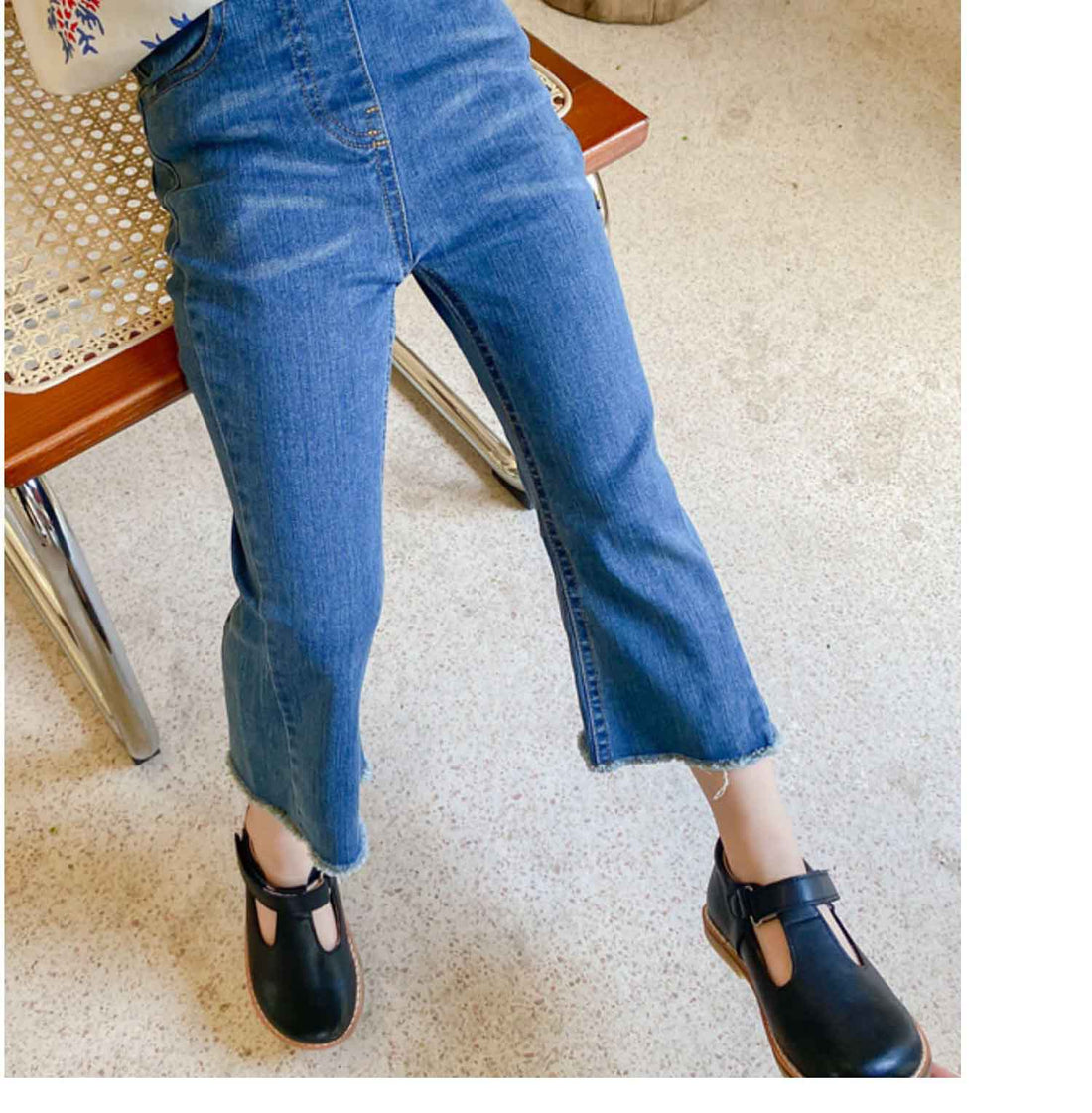[507282] - Celana Jeans Anak Perempuan - Motif Plain Jeans
