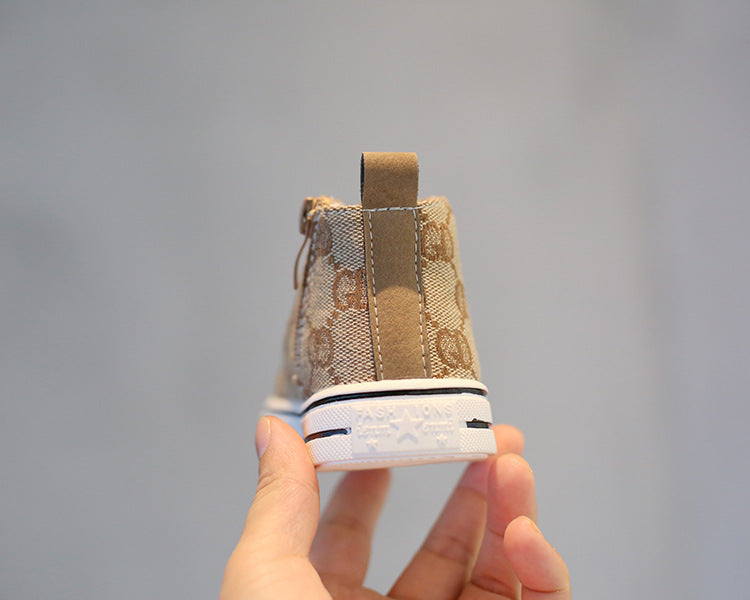 [381106] - Sepatu Sneaker Anak Import - Motif Tartan Style