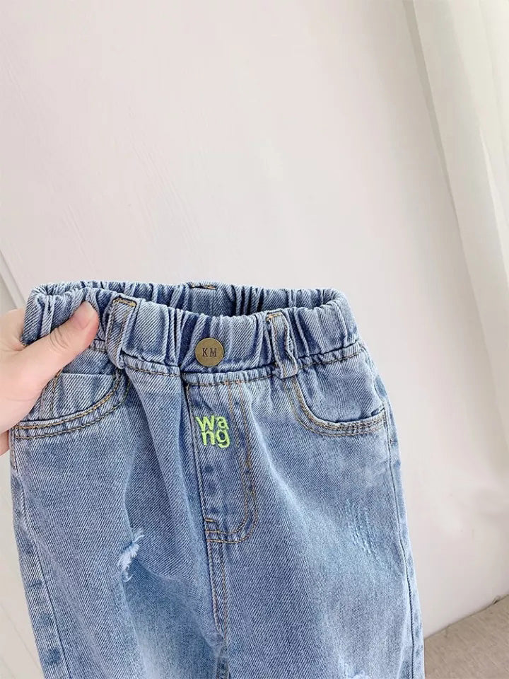 [507513] - Bawahan / Celana Panjang Anak Perempuan - Motif Ripped Jeans