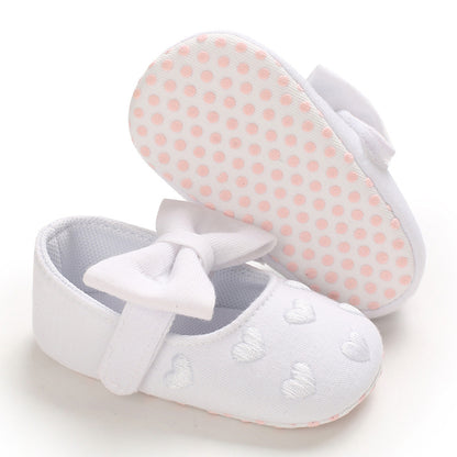 [105284-WHITE] - Sepatu Bayi Slip On Prewalker Import - Motif Tape 3D
