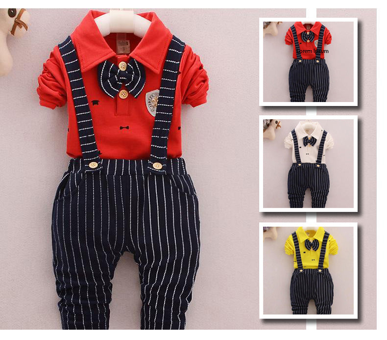 [368349] - Setelan Overall Fashion Anak - Motif Bowties
