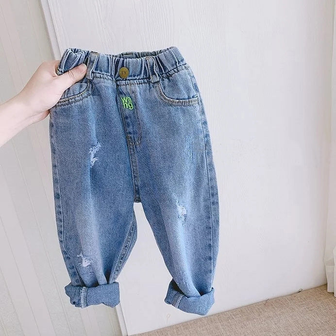 [507513] - Bawahan / Celana Panjang Anak Perempuan - Motif Ripped Jeans