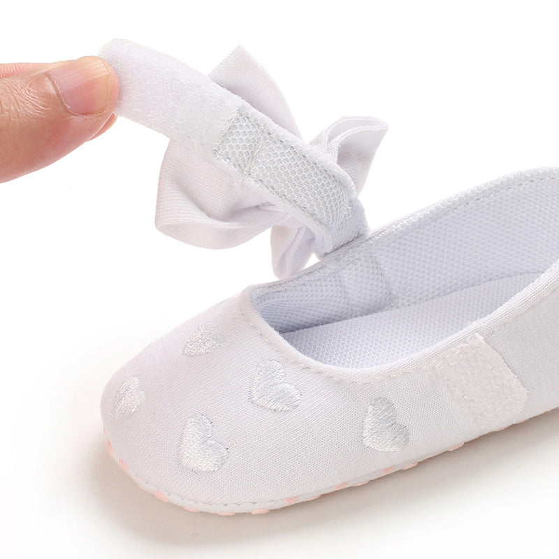 [105284-WHITE] - Sepatu Bayi Slip On Prewalker Import - Motif Tape 3D