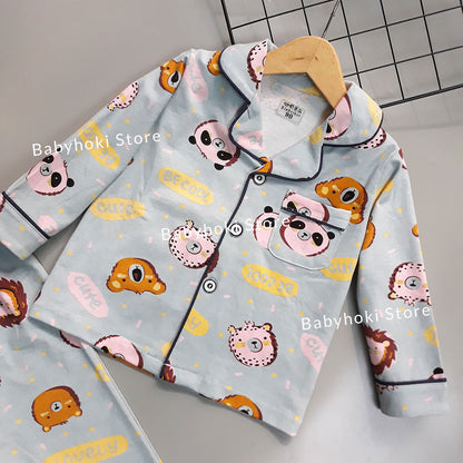 [225606] - Piyama Anak Import  / Setelan Tidur Anak / Baju Tidur Anak - Motif Cute Lovely