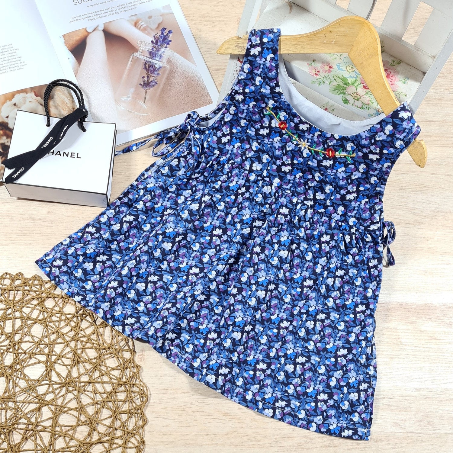 [507537] - Dress 2 In 1 Fashion Anak Perempuan - Motif Big Lace