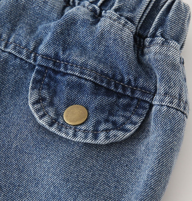 [119364] - Bawahan Celana Panjang Jeans Anak Cowok - Motif Plain Line