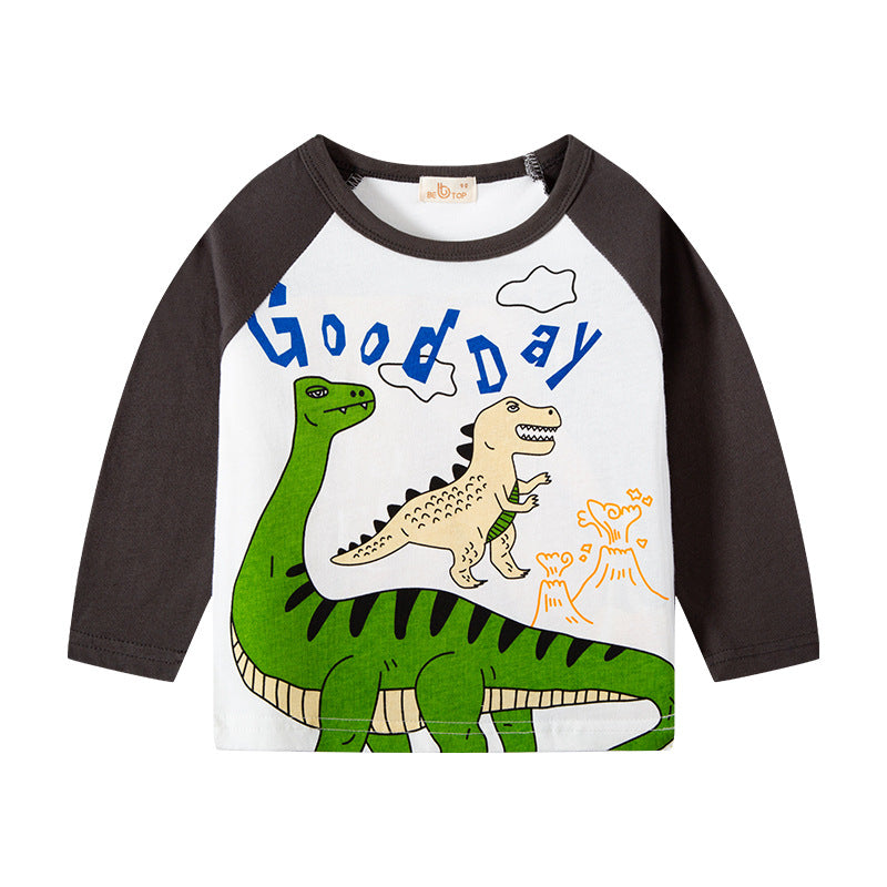 [370200-DAY] - Atasan Kaos Trendi Anak Import - Motif Dino Good Day