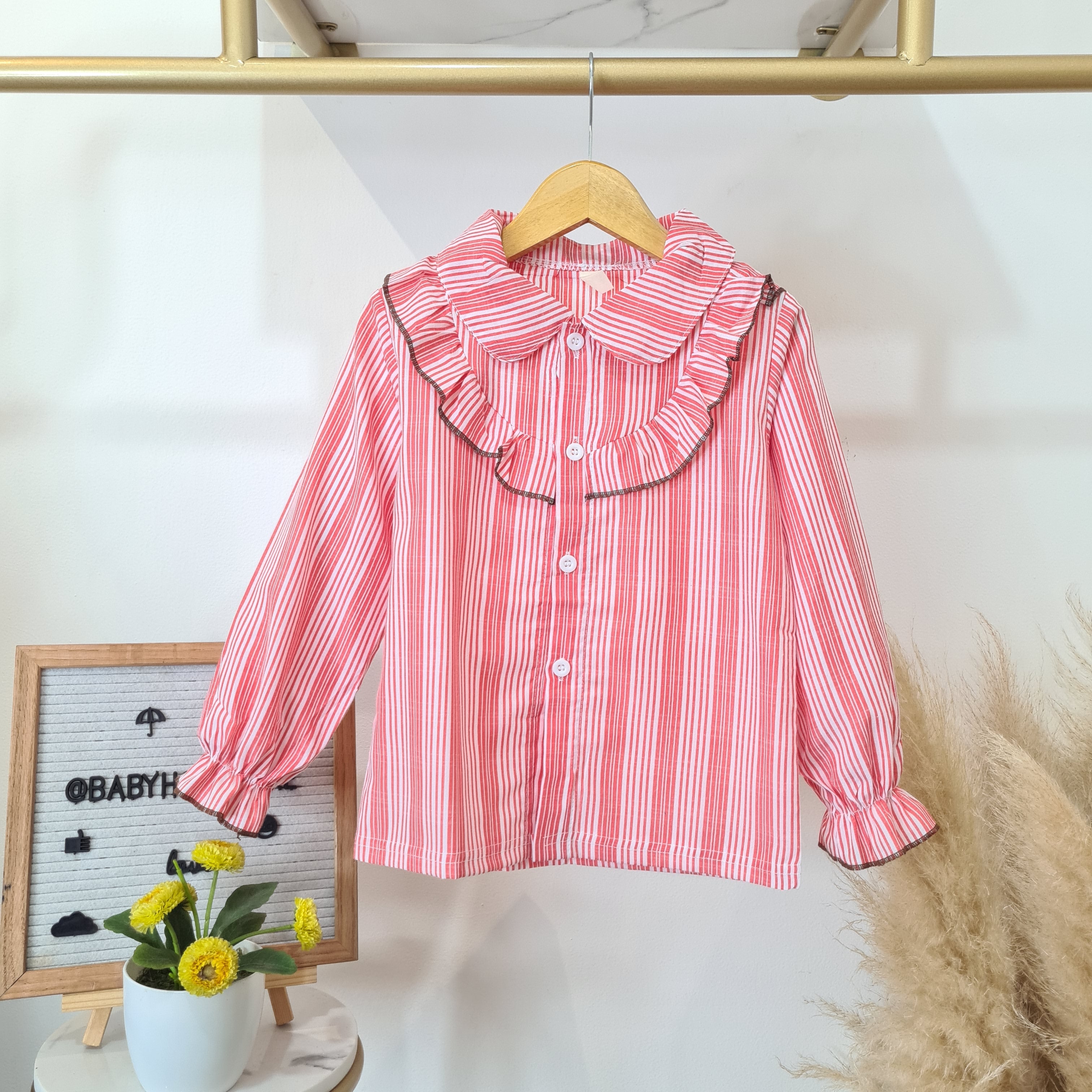 [001461] - Atasan Blouse Renda Anak Perempuan - Motif Small Vertical