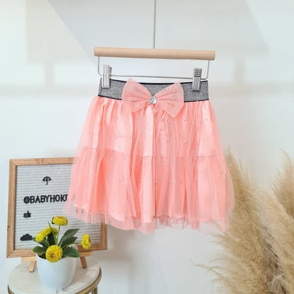 [001474] - Bawahan Rok Pita Anak Perempuan - Motif Glitter Spots