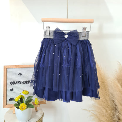 [001474] - Bawahan Rok Pita Anak Perempuan - Motif Glitter Spots