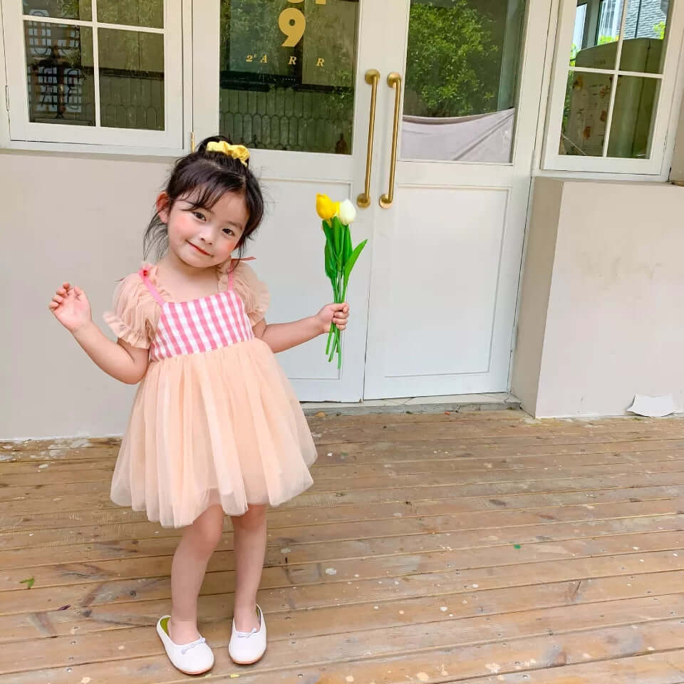 [001268] - Dress Fashion Anak Perempuan - Motif Unique Dress