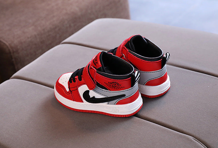 [343150-RED] - Sepatu Anak Trendi / Sepatu Boots Import - Motif Sport Style