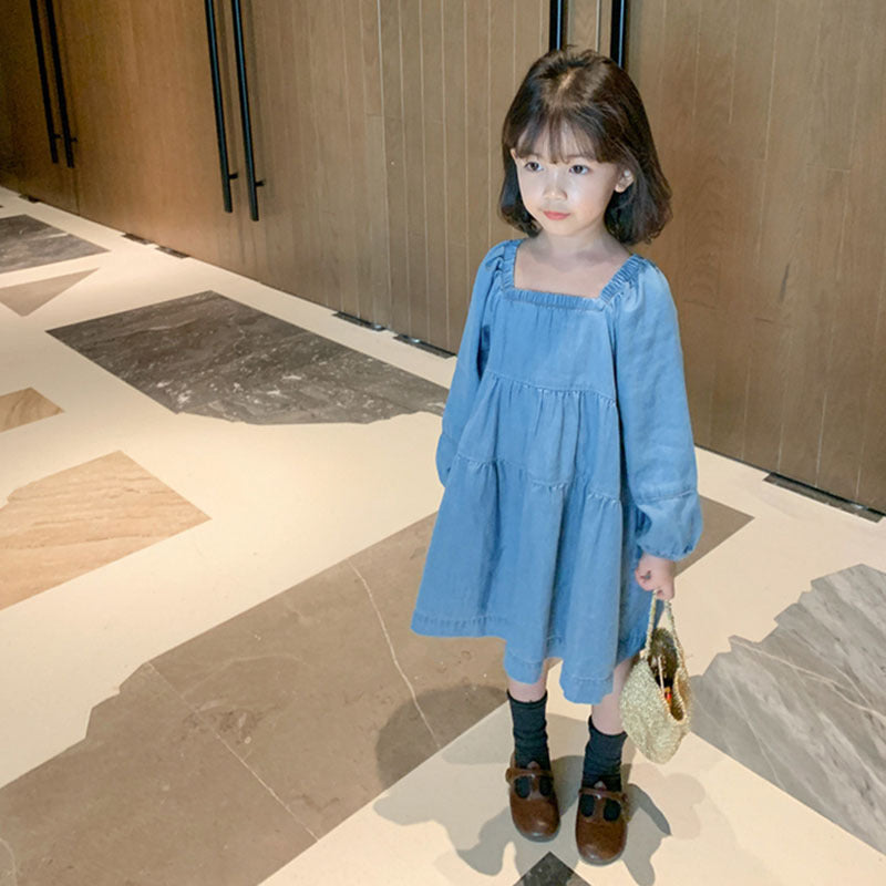 [363278] - Dress Denim Fashion Anak - Motif Denim Style