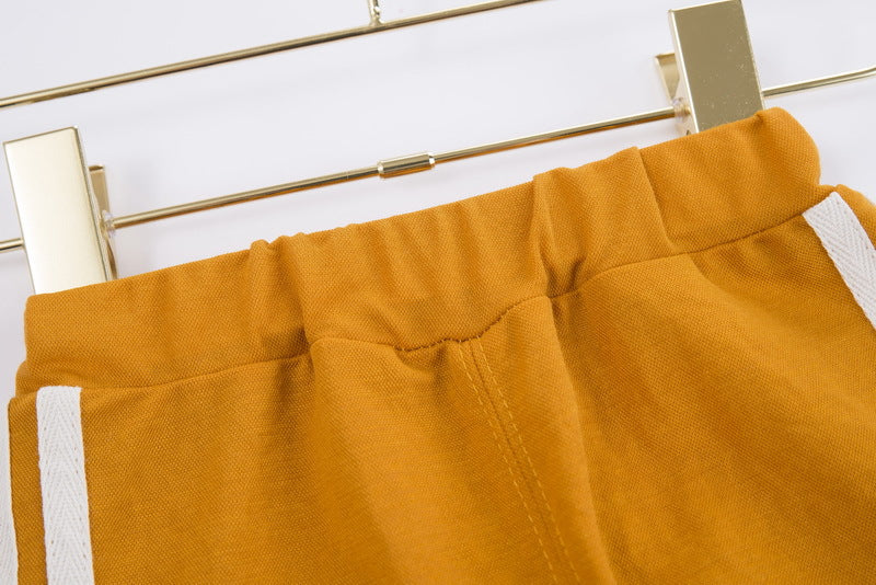 [368495] - Setelan Kaos Kutung Anak Import Fashionable - Motif Pineapple Line