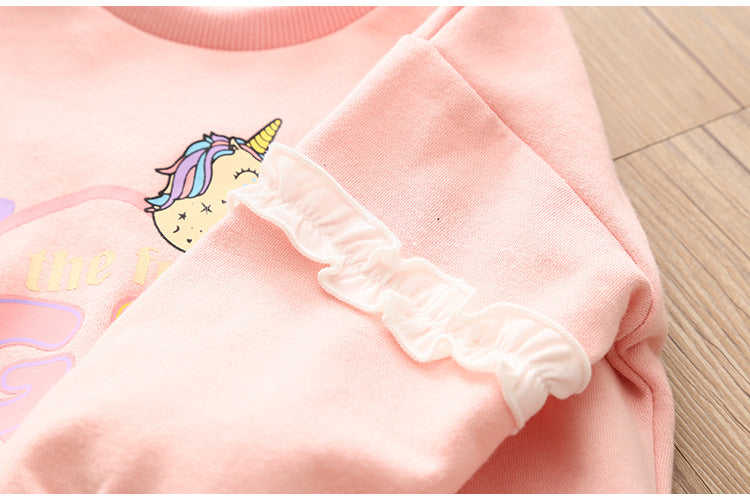 [363266] - Setelan Sweater Trend Anak - Motif Unicorn Girl