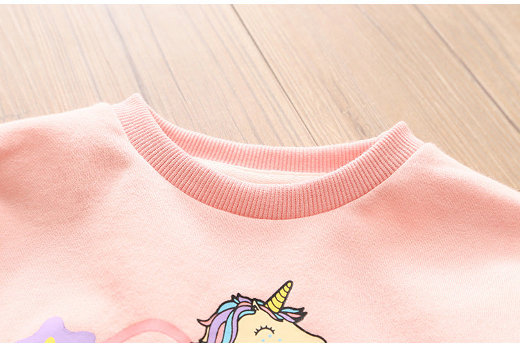 [363266] - Setelan Sweater Trend Anak - Motif Unicorn Girl