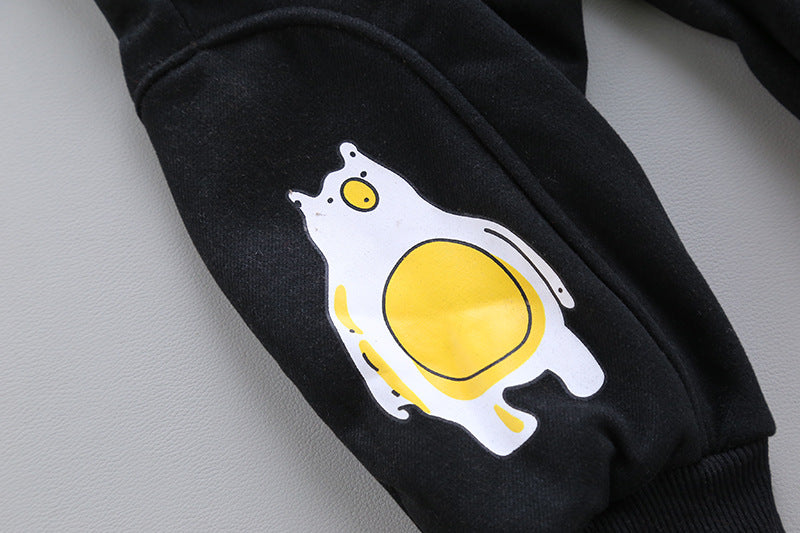 [345301] - Setelan Jaket Kaos Turtleneck Anak 3 in 1 - Motif Bear Belly