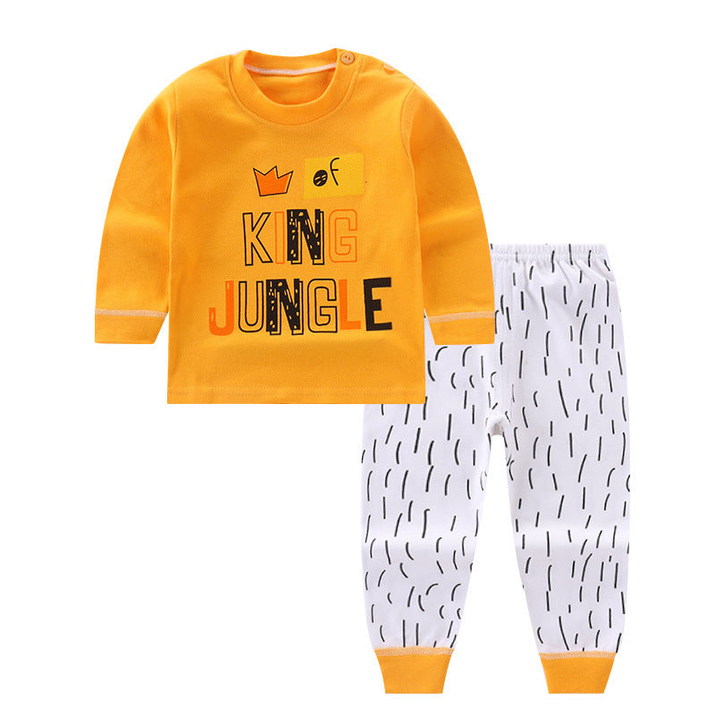 [224140] - Setelan Piyama Anak / Baju Tidur - Motif King Jungle