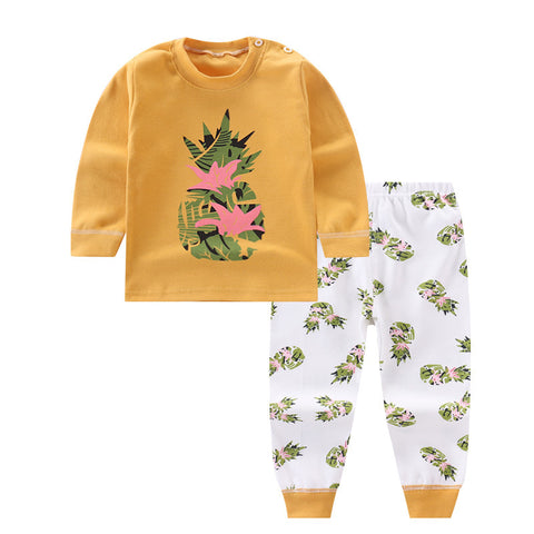 [224150] - Setelan Piyama Anak / Baju Tidur - Motif Abstract Pineapple