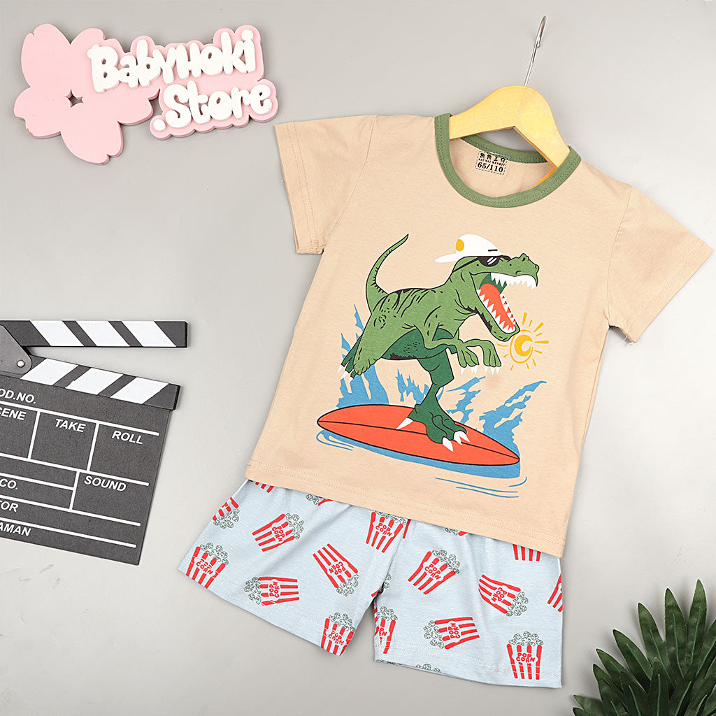 [2251317] - Setelan Santai Anak / Daily Wear Anak - Motif Dino Surfers