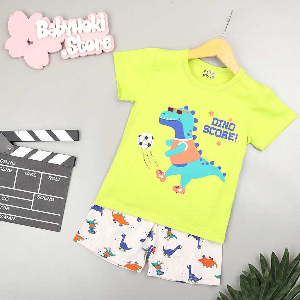 [2251327] - Setelan Santai Anak / Daily Wear Anak - Motif Dino Score