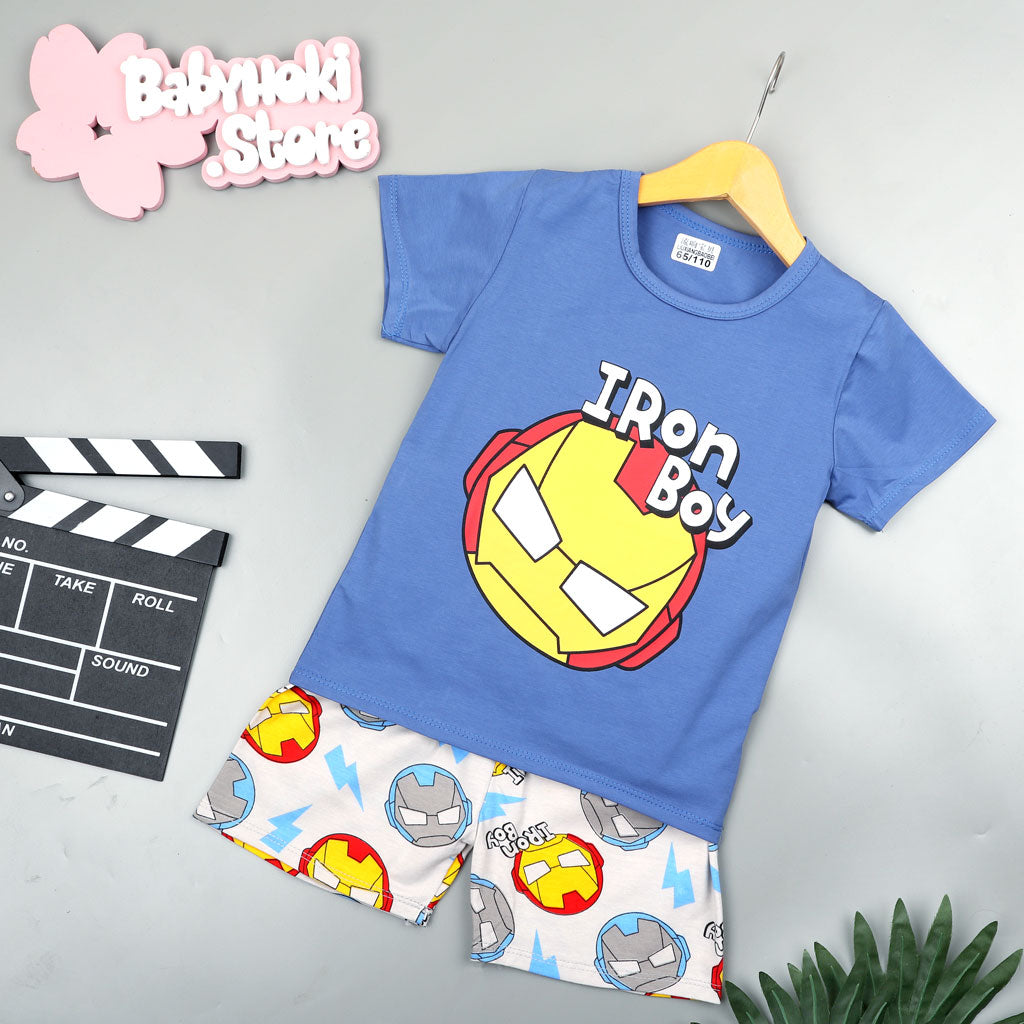 [2251354] - Baju Setelan Santai Anak - Motif Iron Boy