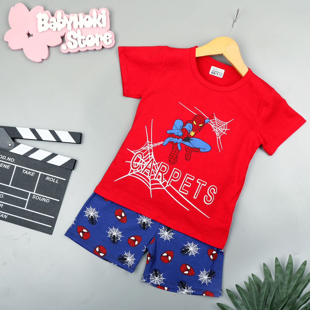 [2251362] - Baju Setelan Santai Anak - Motif Spider Carpets