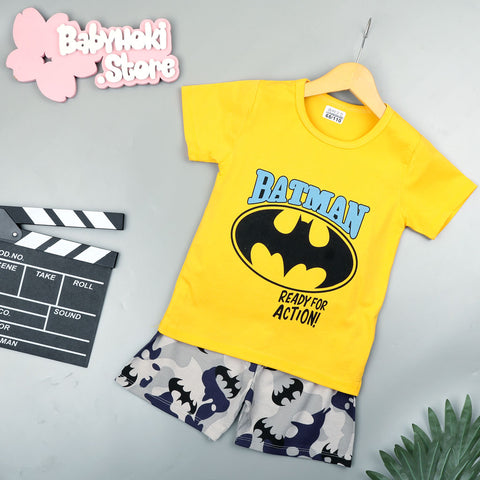[2251363] - Baju Setelan Santai Anak - Motif Bat Action