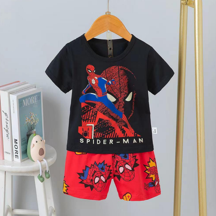 [2251456] - Import Baju Setelan Homewear Anak - Motif Spider Shading