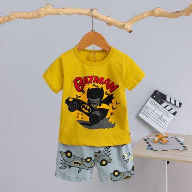 [2251470] - Import Baju Setelan Homewear Anak - Motif Batman Car