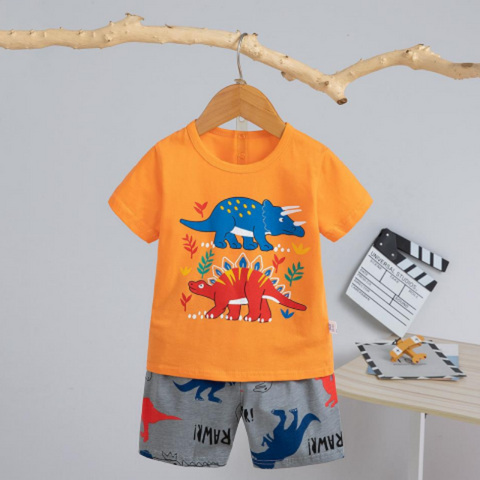 [2251477] - Baju Setelan Homewear Anak - Motif Carnivorous Dino