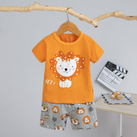 [2251478] - Baju Setelan Homewear Anak - Motif Hi Lion