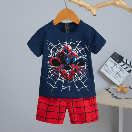 [2251483] - Import Baju Setelan Homewear Anak - Motif Coolest Spider