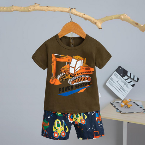 [2251484] - Baju Setelan Homewear Anak - Motif Power Shove