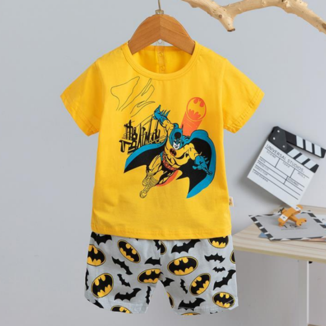 [2251485] - Import Baju Setelan Homewear Anak - Motif Batman Arrival